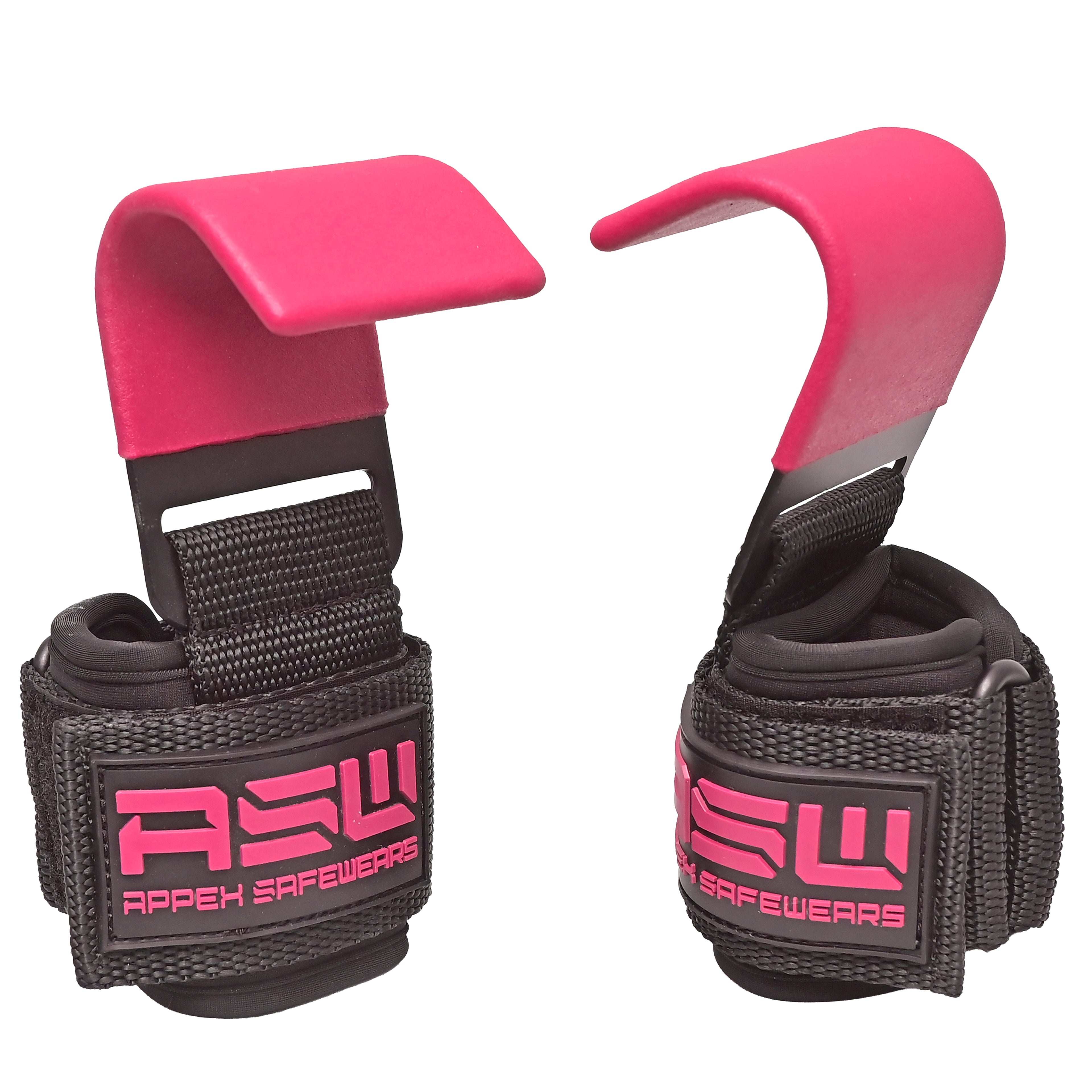 Power Lifting Hooks (Pair) with Wrist Support – Heavy Duty Gym Hooks for Deadlifts, Pull Ups & Shrugs | Padded Straps for Maximum Grip