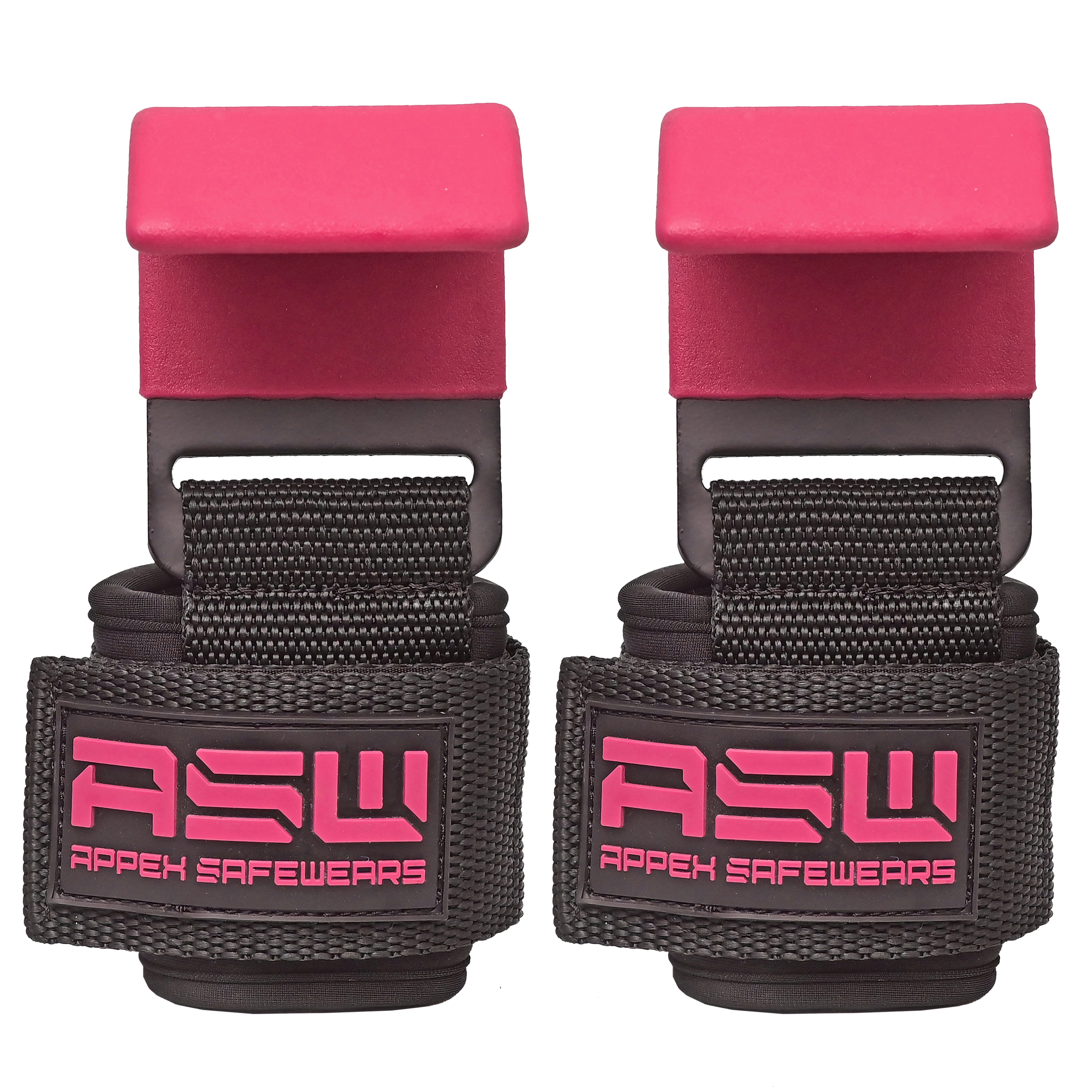 Power Lifting Hooks (Pair) with Wrist Support – Heavy Duty Gym Hooks for Deadlifts, Pull Ups & Shrugs | Padded Straps for Maximum Grip