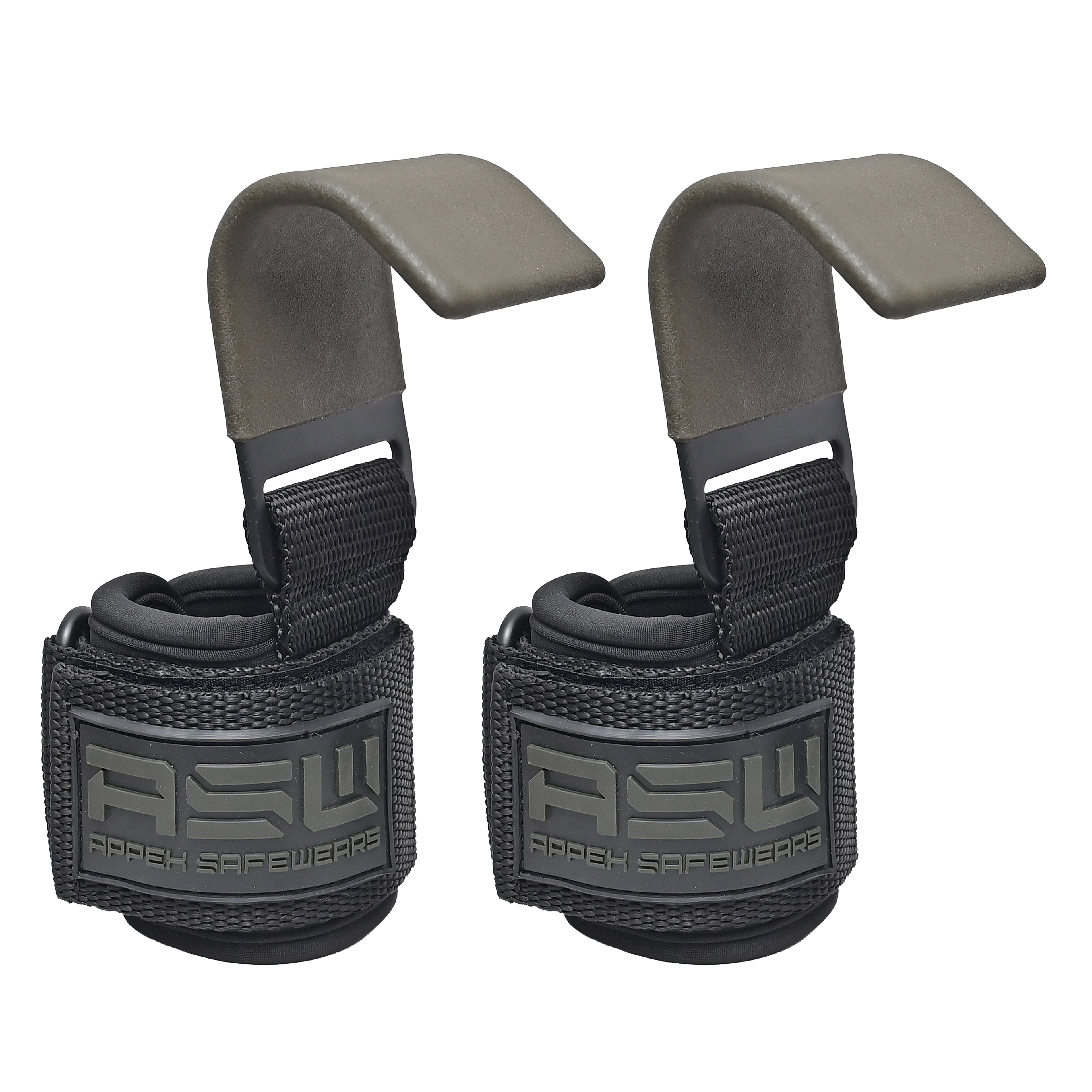 Power Lifting Hooks (Pair) with Wrist Support – Heavy Duty Gym Hooks for Deadlifts, Pull Ups & Shrugs | Padded Straps for Maximum Grip